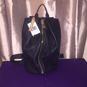 Black Leather Aimee Kestenberg “Tamitha Backpack”